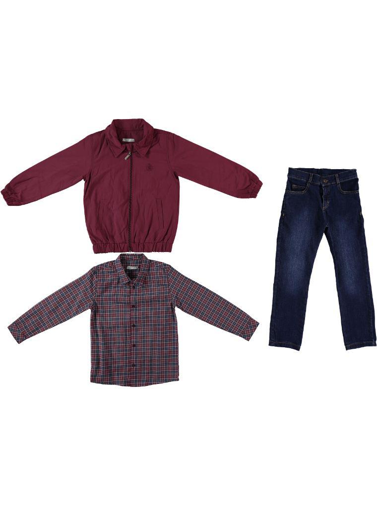 Bordo Ceketli Üçlü Takım | Image Not Found